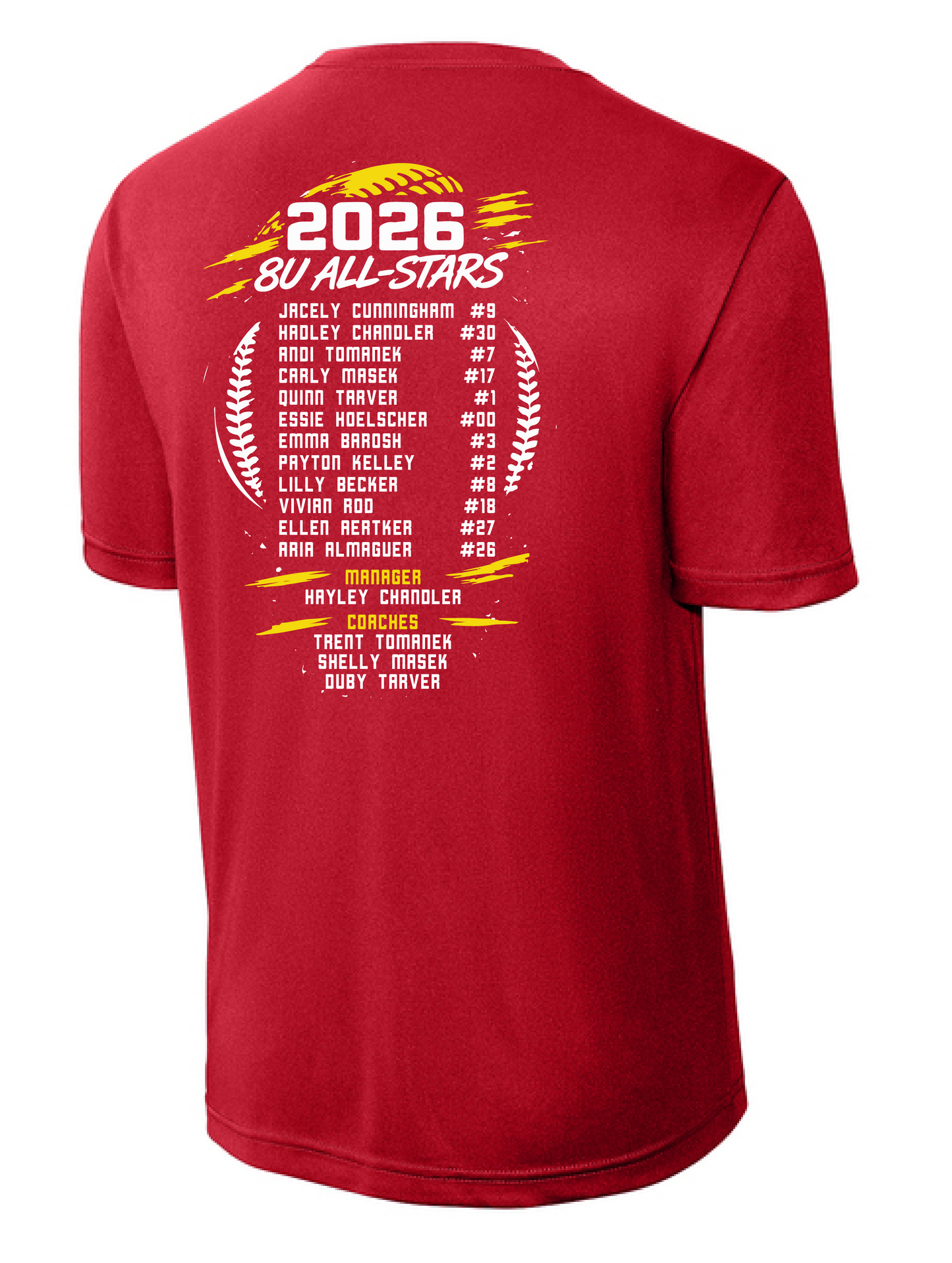 8U Softball All-Stars Fan Shirt