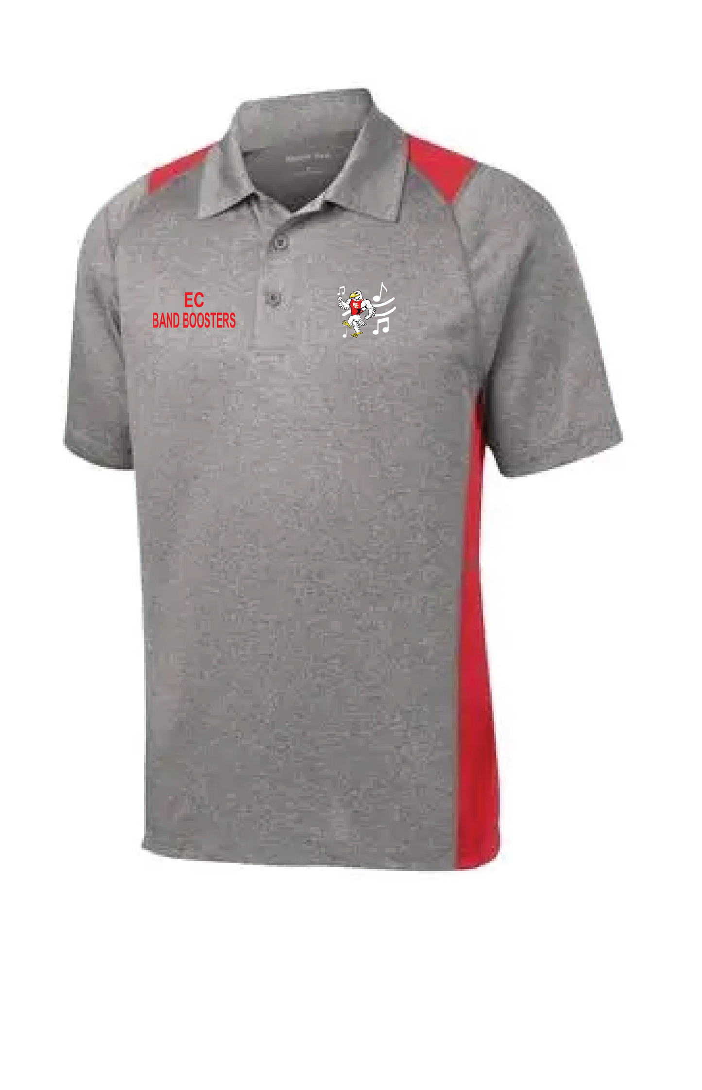 EC Band Booster Red & Grey Polo