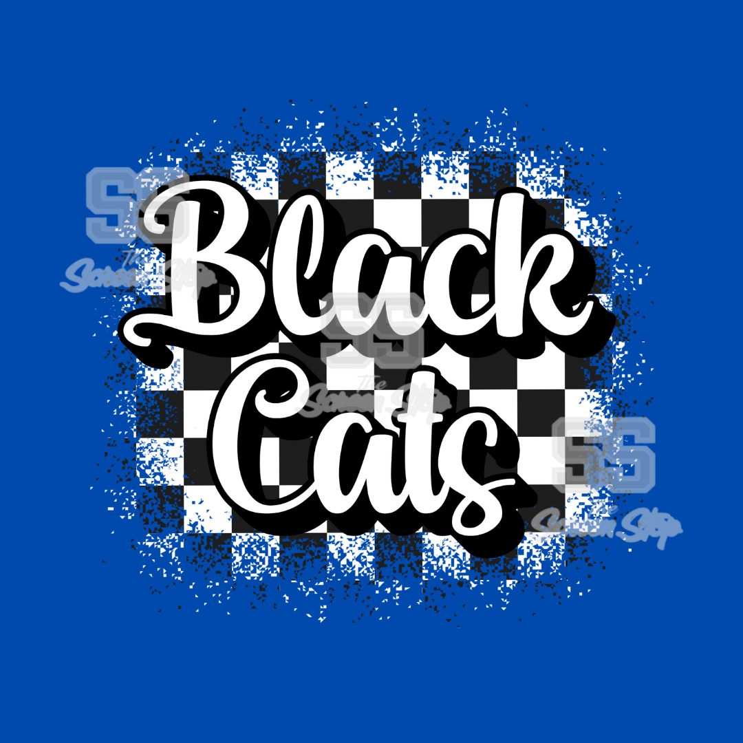BLACKCATS CHECKERD