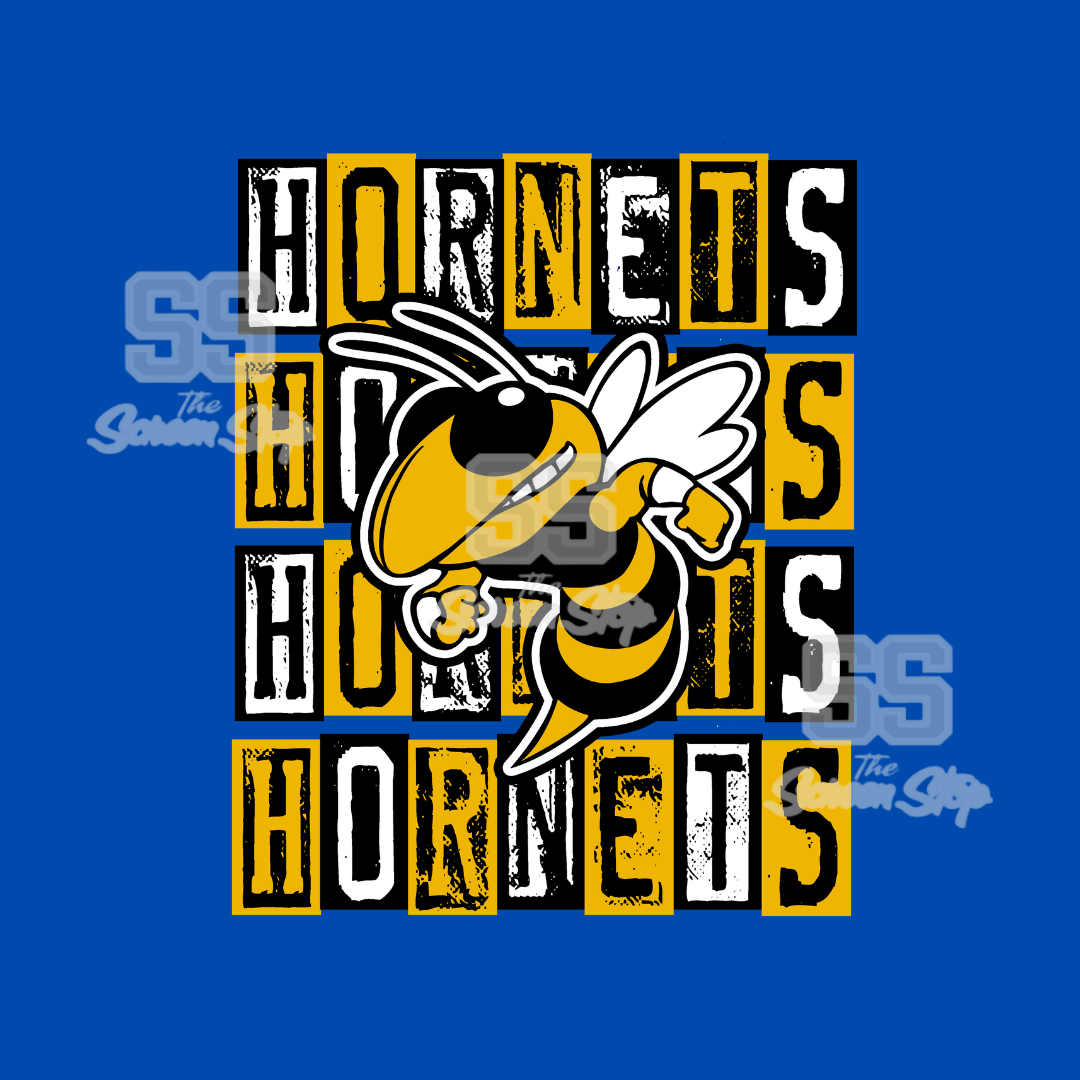HORNETS BLACK AND GOLD