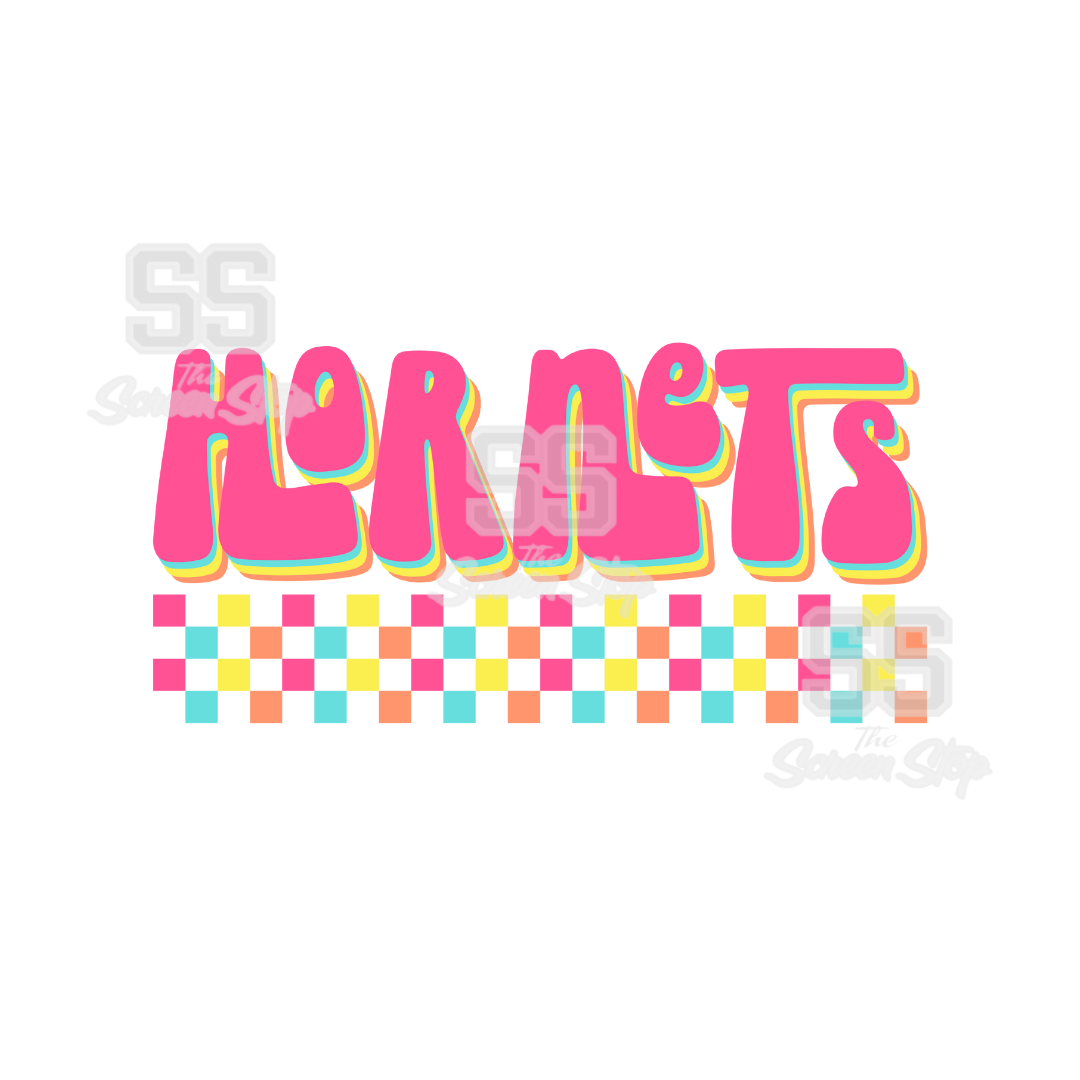 HORNETS COLORFUL CHECKERED