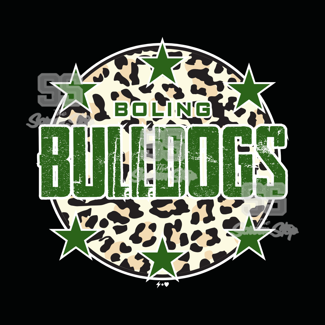 BOLING STAR & LEOPARD DESIGN