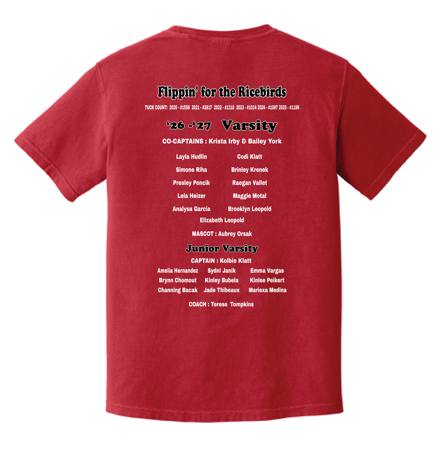2026 CHEER PARENT SHIRTS