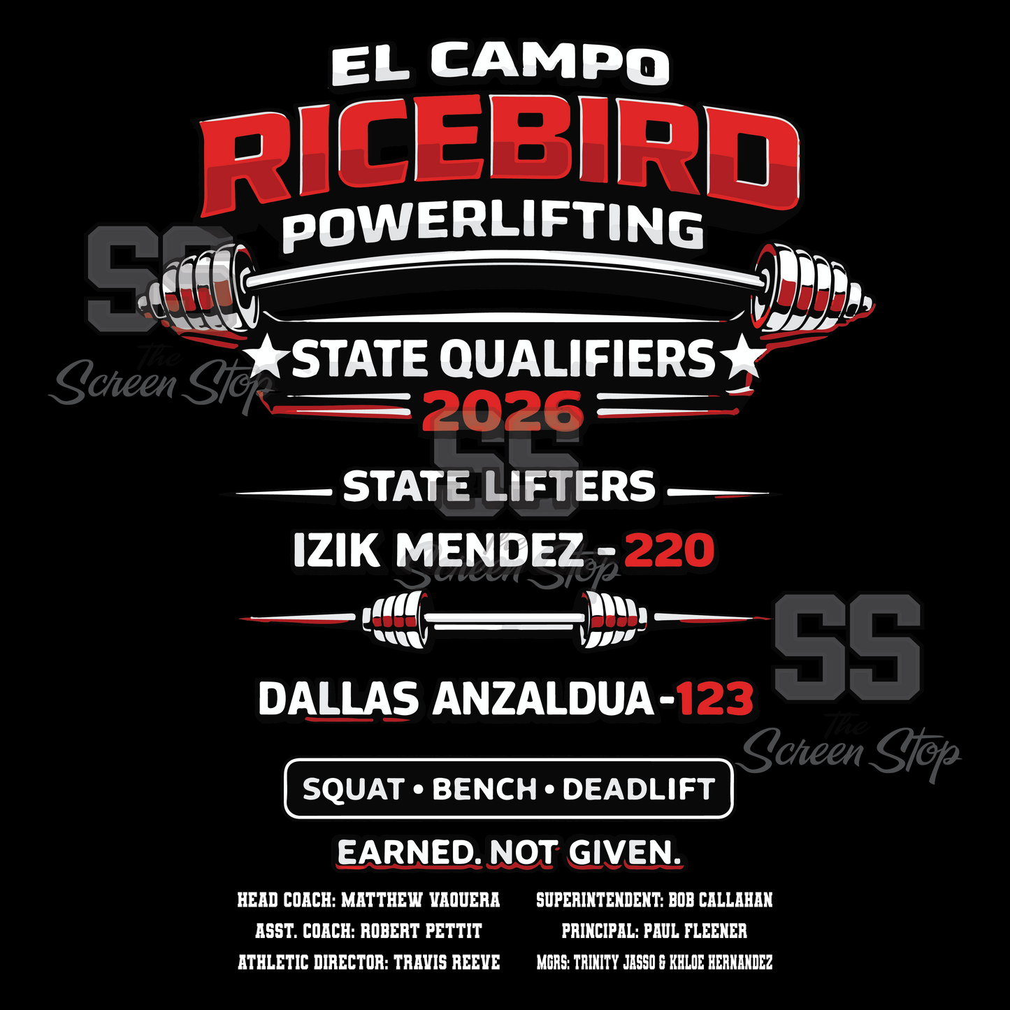 2026 RICEBIRD POWERLIFTING STATE QUALIFIER